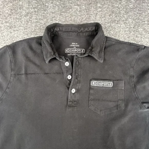 Chipotle Polo Shirt Mens Medium Bundle Lot of 2 Employee Uniform Work Wear - Picture 2 of 8